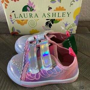 LAURA ASHLEY Kids' Mesh & Metallic Sneaker